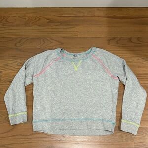 Rails Gray Sweatshirt with Colorful Accents